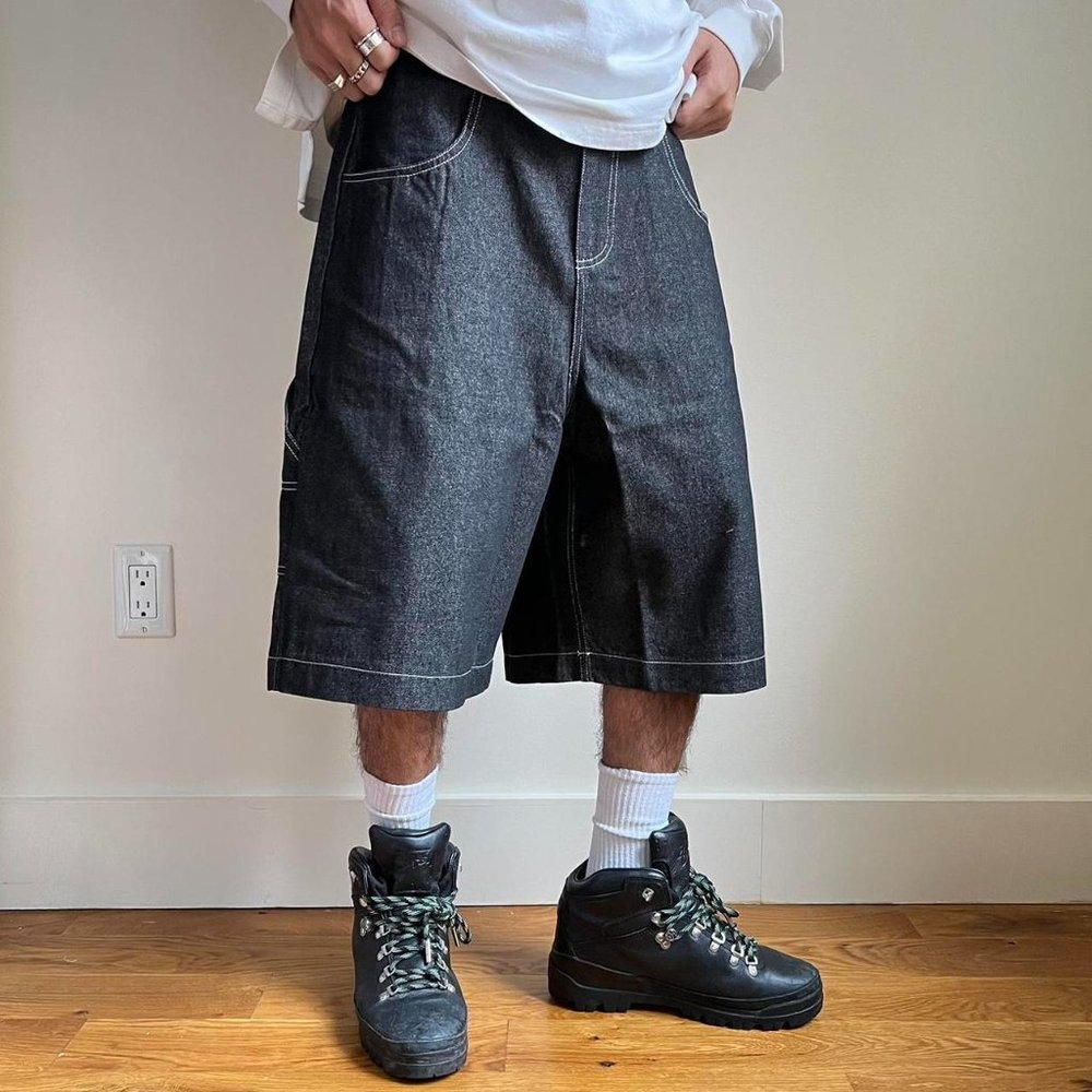 Vintage skater baggy y2k black wash denim jeans